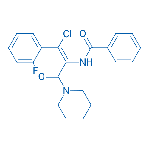 (Z)-N-(1-Chloro-1-(2-fluorophenyl)-3-oxo-3-(piperidin-1-yl)prop-1-en-2-yl)benzamide 100mg