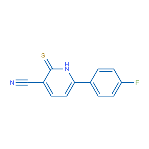 6-(4-Fluorophenyl)-2-thioxo-1,2-dihydropyridine-3-carbonitrile 1g