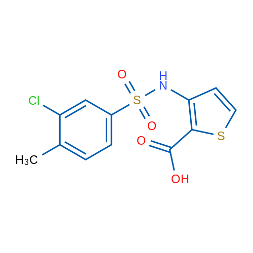 3-(3-Chloro-4-methylbenzenesulfonamido)thiophene-2-carboxylic acid 1g