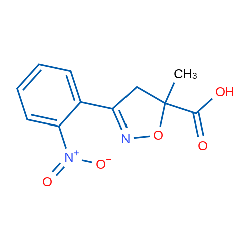 5-Methyl-3-(2-nitrophenyl)-4,5-dihydroisoxazole-5-carboxylic acid 1g