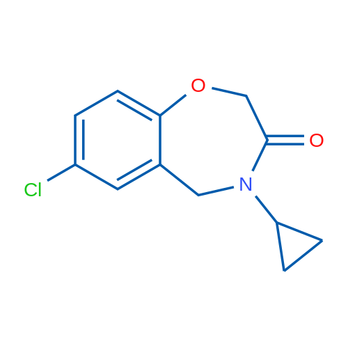 7-Chloro-4-cyclopropyl-2,3,4,5-tetrahydro-1,4-benzoxazepin-3-one 1g
