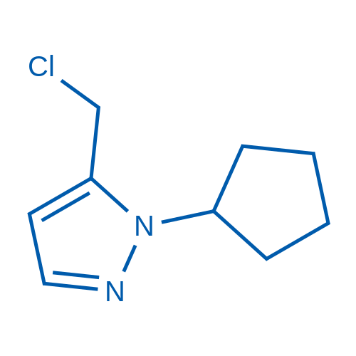 5-(Chloromethyl)-1-cyclopentyl-1H-pyrazole 1g