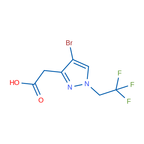 2-(4-Bromo-1-(2,2,2-trifluoroethyl)-1H-pyrazol-3-yl)acetic acid 1g