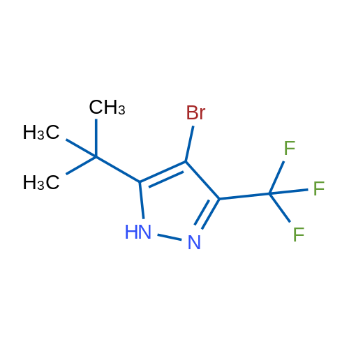 4-Bromo-5-tert-butyl-3-(trifluoromethyl)-1H-Pyrazole 1g