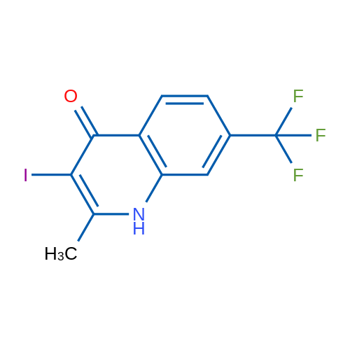 3-Iodo-2-methyl-7-(trifluoromethyl)quinolin-4(1H)-one 1g