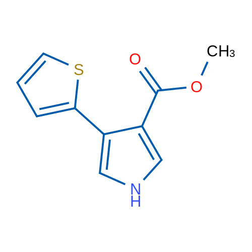 Methyl 4-(thiophen-2-yl)-1H-pyrrole-3-carboxylate 1g