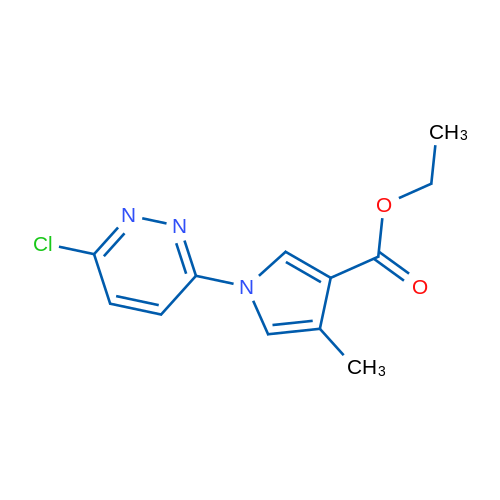 Ethyl 1-(6-chloropyridazin-3-yl)-4-methyl-1H-pyrrole-3-carboxylate 1g