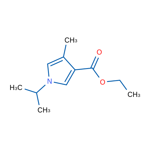 Ethyl 1-isopropyl-4-methyl-1H-pyrrole-3-carboxylate 1g