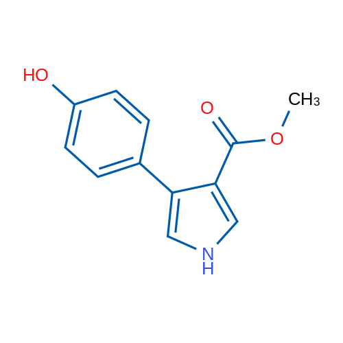 Methyl 4-(4-hydroxyphenyl)-1H-pyrrole-3-carboxylate 1g