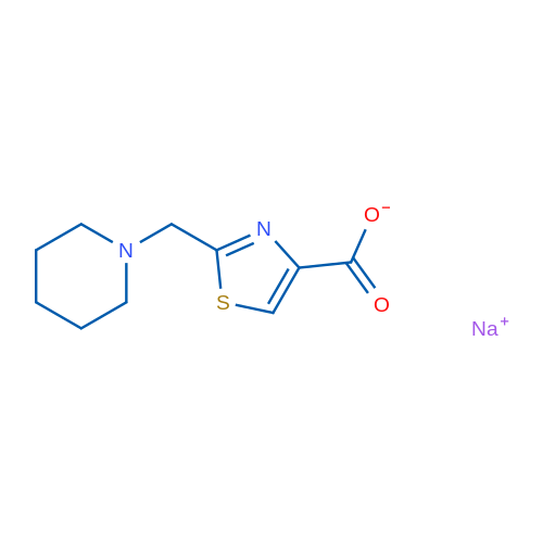 SOdium 2-(piperidin-1-ylmethyl)-1,3-thiazole-4-carboxylate 1g