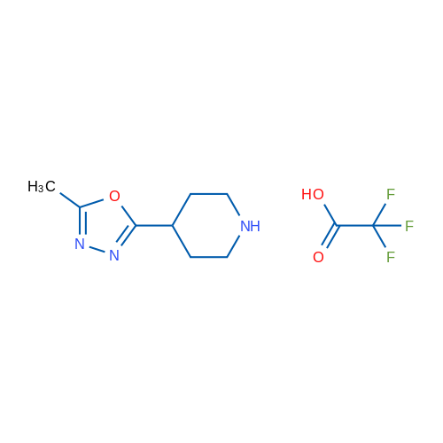 2-Methyl-5-(piperidin-4-yl)-1,3,4-oxadiazole 2,2,2-trifluoroacetate 1g