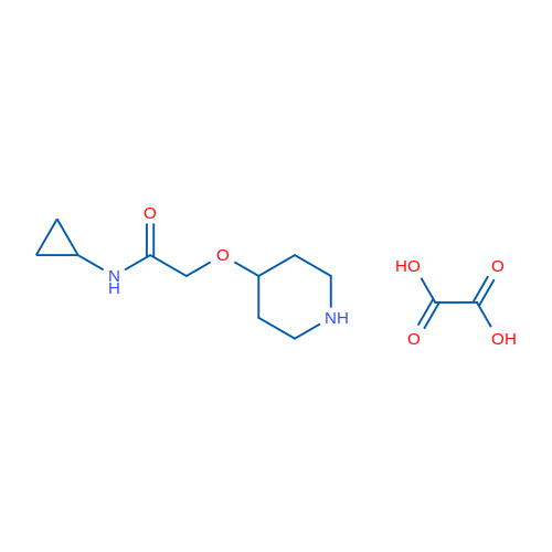 N-Cyclopropyl-2-(piperidin-4-yloxy)acetamide oxalate 1g