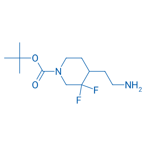 tert-Butyl 4-(2-aminoethyl)-3,3-difluoropiperidine-1-carboxylate 250mg