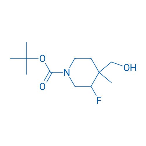 tert-Butyl 3-fluoro-4-(hydroxymethyl)-4-methylpiperidine-1-carboxylate 250mg