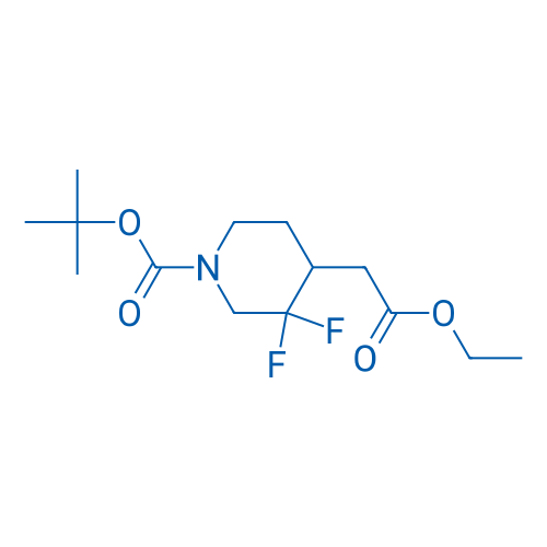 tert-Butyl 4-(2-ethoxy-2-oxoethyl)-3,3-difluoropiperidine-1-carboxylate 100mg