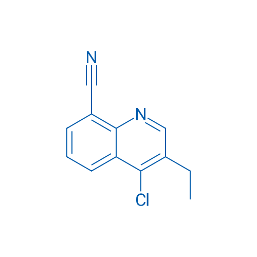 4-Chloro-3-ethylquinoline-8-carbonitrile 250mg