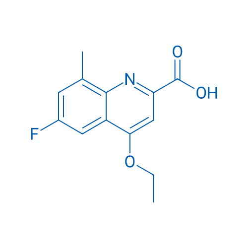 4-Ethoxy-6-fluoro-8-methylquinoline-2-carboxylic acid 250mg