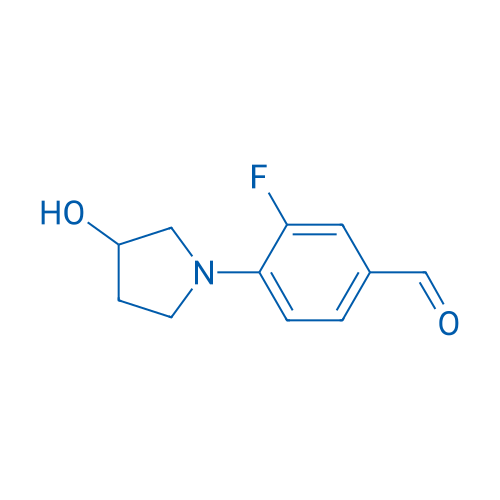 3-Fluoro-4-(3-hydroxypyrrolidin-1-yl)benzaldehyde 1g