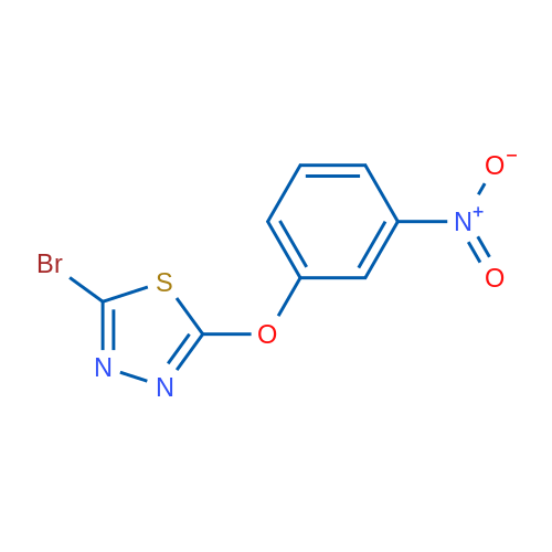 2-Bromo-5-(3-nitrophenoxy)-1,3,4-thiadiazole 1g