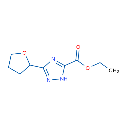 Ethyl 3-(tetrahydrofuran-2-yl)-1H-1,2,4-triazole-5-carboxylate 1g
