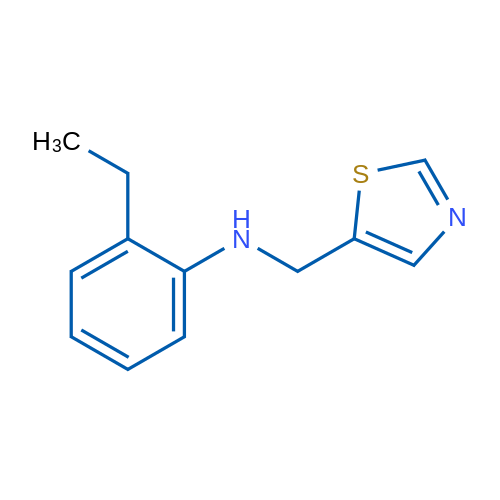 2-Ethyl-N-(1,3-thiazol-5-ylmethyl)aniline 1g