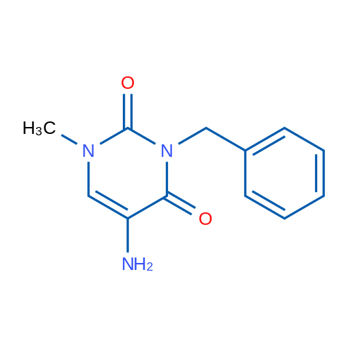 5-Amino-3-benzyl-1-methyl-1,2,3,4-tetrahydropyrimidine-2,4-dione 1g