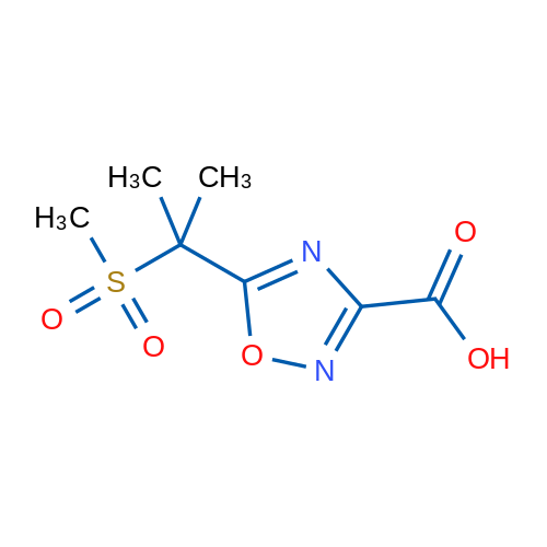 5-(2-Methanesulfonylpropan-2-yl)-1,2,4-oxadiazole-3-carboxylic acid 1g