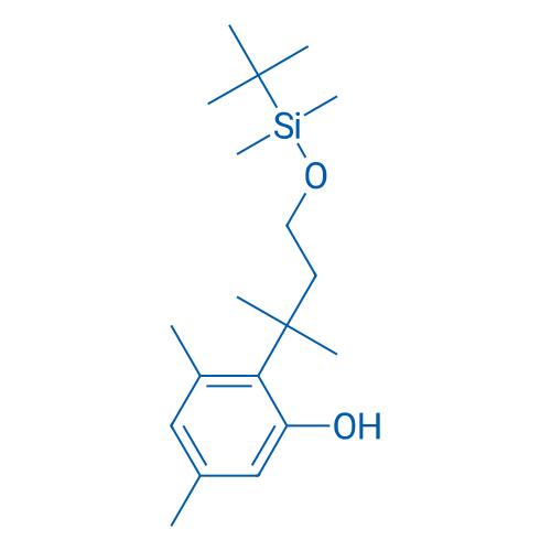 2-(4-((tert-Butyldimethylsilyl)oxy)-2-methylbutan-2-yl)-3,5-dimethylphenol 250mg