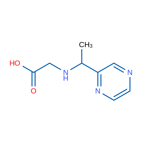 2-((1-(Pyrazin-2-yl)ethyl)amino)acetic acid 1g