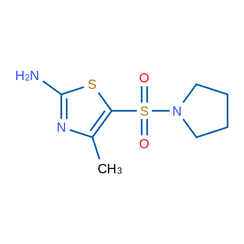 4-Methyl-5-(pyrrolidin-1-ylsulfonyl)thiazol-2-amine 1g