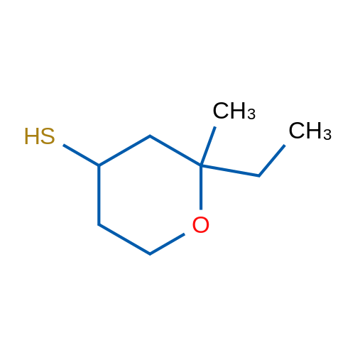 2-Ethyl-2-methyloxane-4-thiol 1g