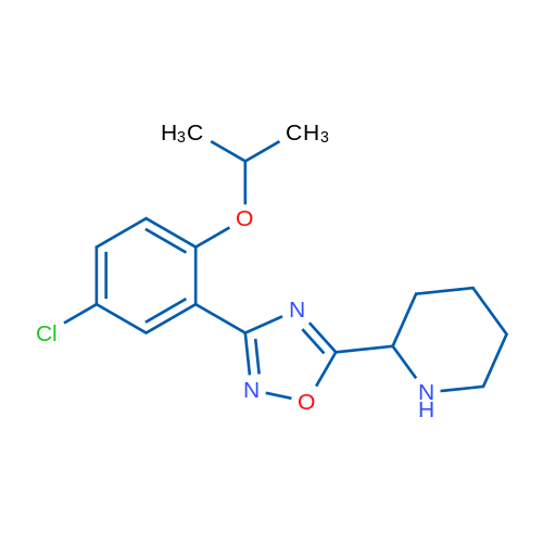 3-(5-Chloro-2-isopropoxyphenyl)-5-(piperidin-2-yl)-1,2,4-oxadiazole 1g