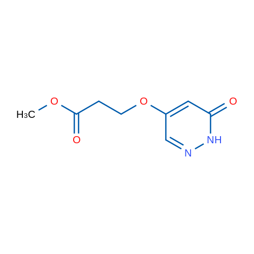 Methyl 3-((6-oxo-1,6-dihydropyridazin-4-yl)oxy)propanoate 1g