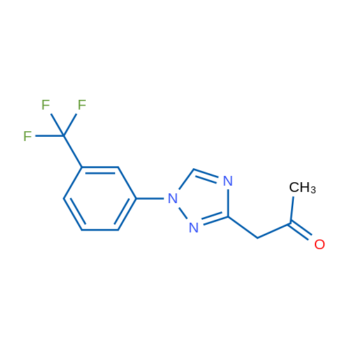 1-(1-(3-(Trifluoromethyl)phenyl)-1H-1,2,4-triazol-3-yl)propan-2-one 1g
