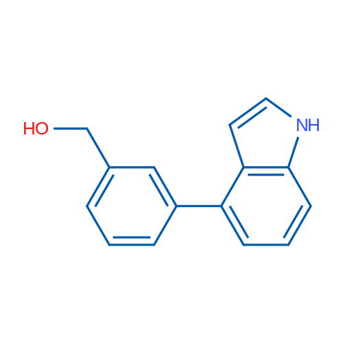(3-(1H-Indol-4-yl)phenyl)methanol 1g
