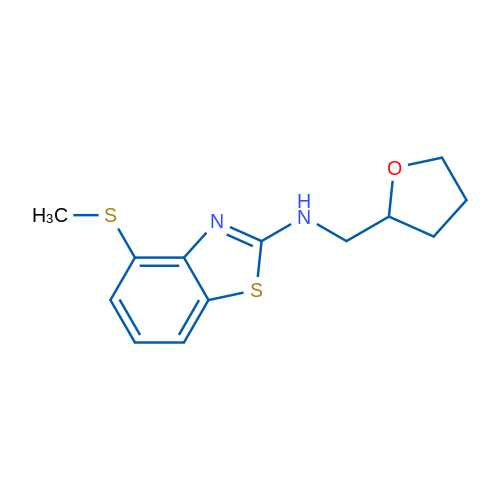4-(methylthio)-N-(tetrahydrofuran-2-ylmethyl)-1,3-benzothiazol-2-amine 5g