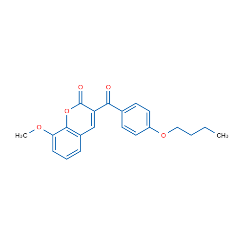3-(4-Butoxybenzoyl)-8-methoxy-2H-chromen-2-one 1g