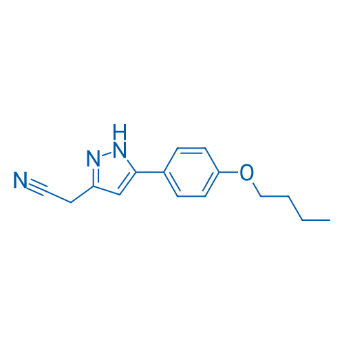 2-(5-(4-Butoxyphenyl)-1H-pyrazol-3-yl)acetonitrile 1g