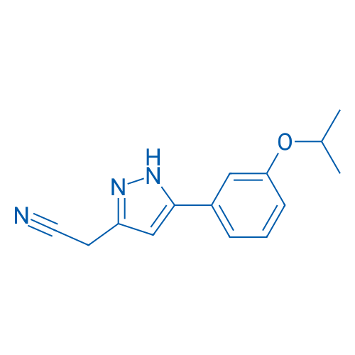 2-(5-(3-Isopropoxyphenyl)-1H-pyrazol-3-yl)acetonitrile 1g