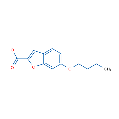 6-Butoxybenzofuran-2-carboxylic acid 1g
