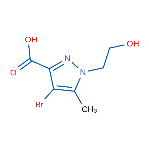 4-Bromo-1-(2-hydroxyethyl)-5-methyl-1H-pyrazole-3-carboxylic acid 1g