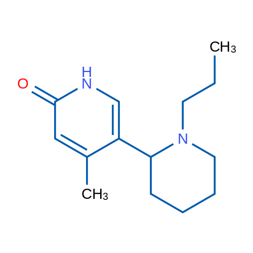 4-Methyl-5-(1-propylpiperidin-2-yl)pyridin-2(1H)-one 1g