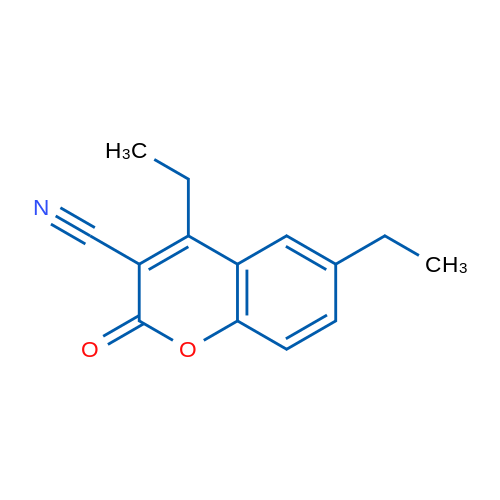 4,6-Diethyl-2-oxo-2H-chromene-3-carbonitrile 1g