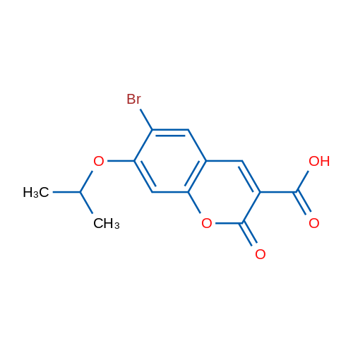 6-Bromo-7-isopropoxy-2-oxo-2H-chromene-3-carboxylic acid 1g