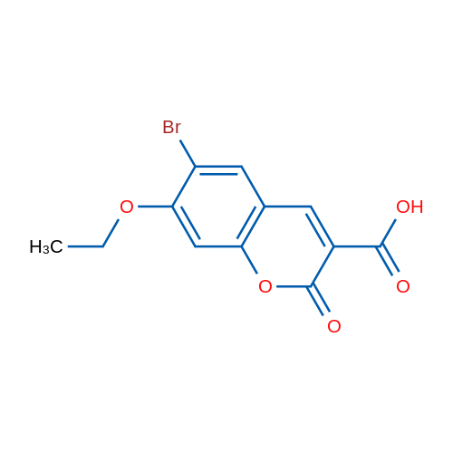 6-Bromo-7-ethoxy-2-oxo-2H-chromene-3-carboxylic acid 1g