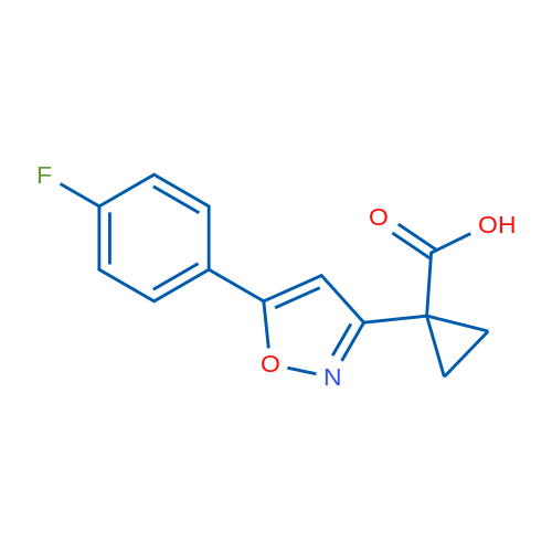 1-(5-(4-Fluorophenyl)isoxazol-3-yl)cyclopropanecarboxylic acid 1g