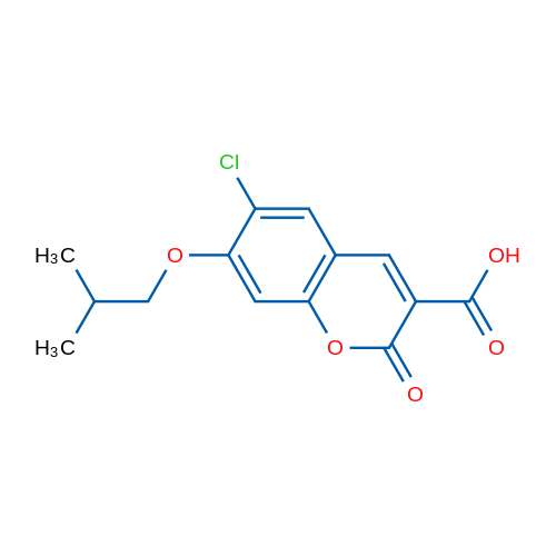 6-Chloro-7-isobutoxy-2-oxo-2H-chromene-3-carboxylic acid 1g