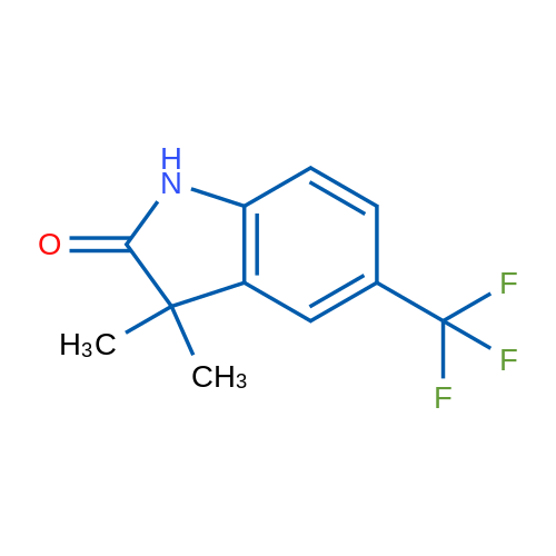 3,3-Dimethyl-5-(trifluoromethyl)indolin-2-one 1g
