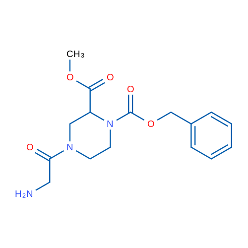 1-Benzyl 2-methyl 4-(2-aminoacetyl)piperazine-1,2-dicarboxylate 1g
