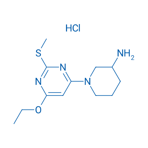 1-(6-Ethoxy-2-(methylthio)pyrimidin-4-yl)piperidin-3-amine hydrochloride 250mg